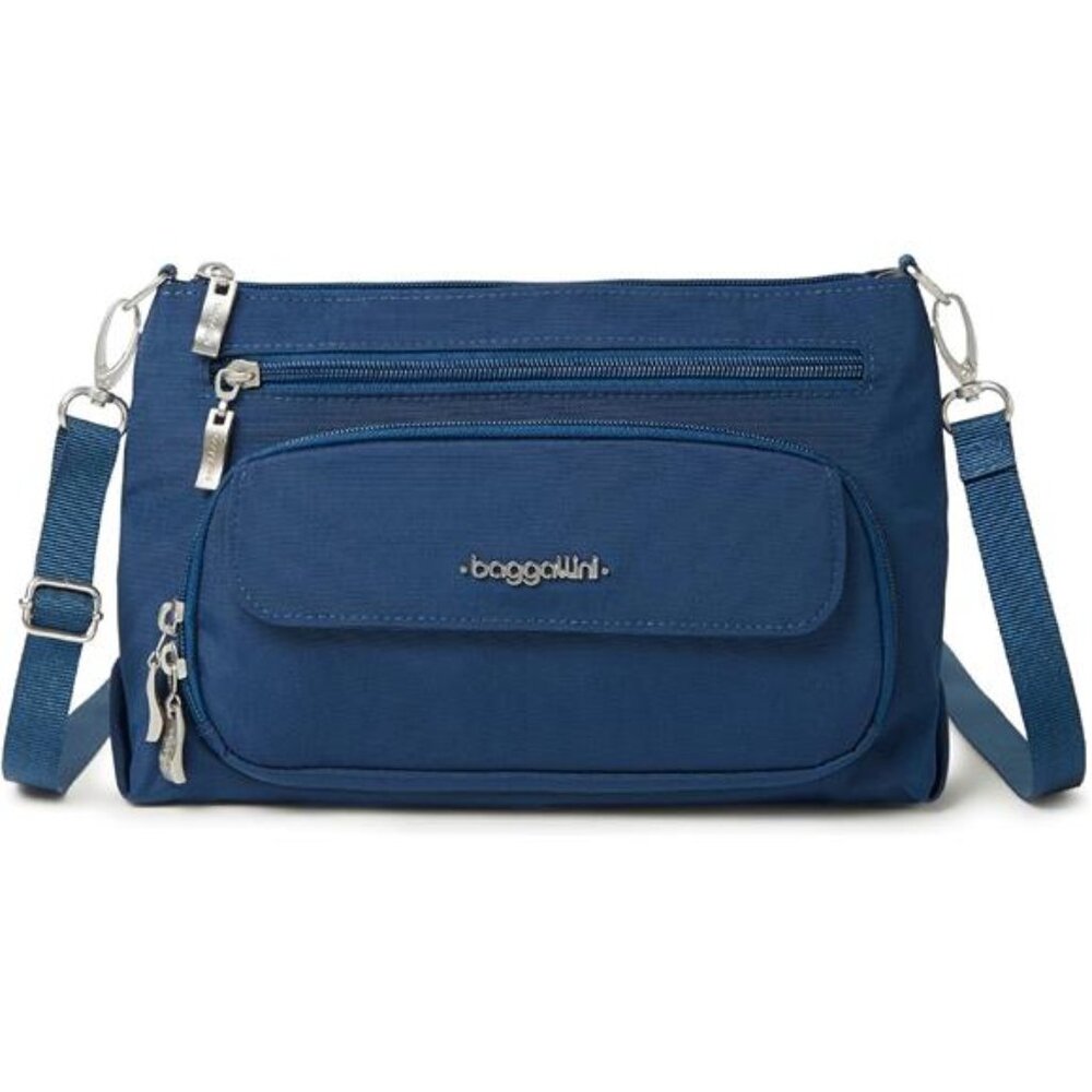 Womens Crossbody Bag Lightweight Travel Purse RFID Zippered Nylon Everyday Bag